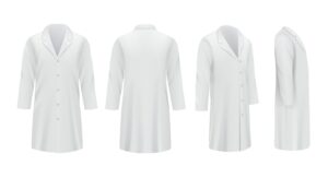 Clean White Lab Coats